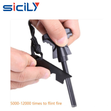 Survival camping magnesium flint lighter fire starter , Big size sos tool flint ferrocerium flint ferro rod